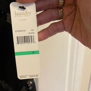 NWT. Laundry by Shelli Segal Size 8, fitted sequin mini dress.